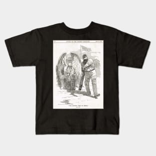 50 years of W G Grace punch cartoon 1898 Kids T-Shirt